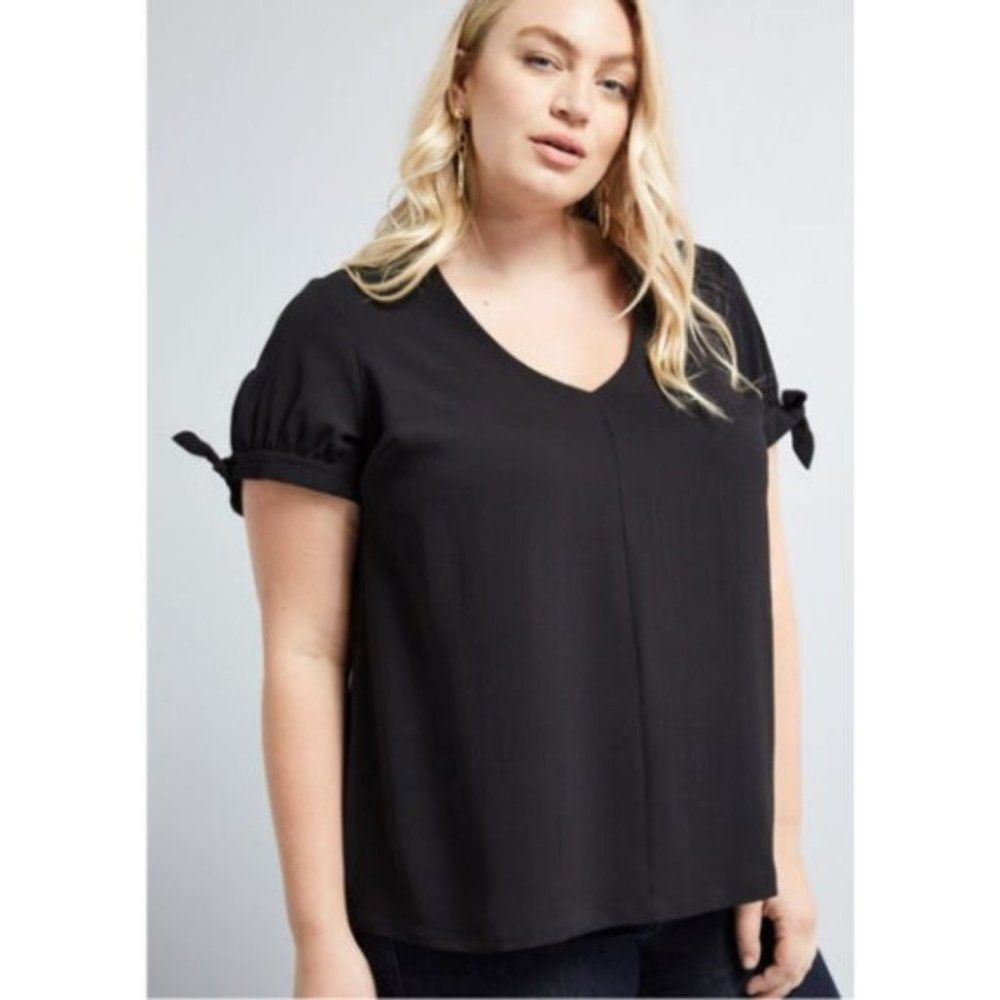 NWT Modcloth Plus Ideal Discovery Short Sleeve Blouse | 4X